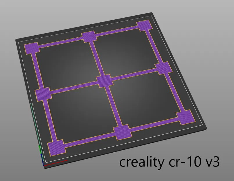 Bản in test cân chỉnh hot bed 3x3 cho mọi máy in Creality - Image 10