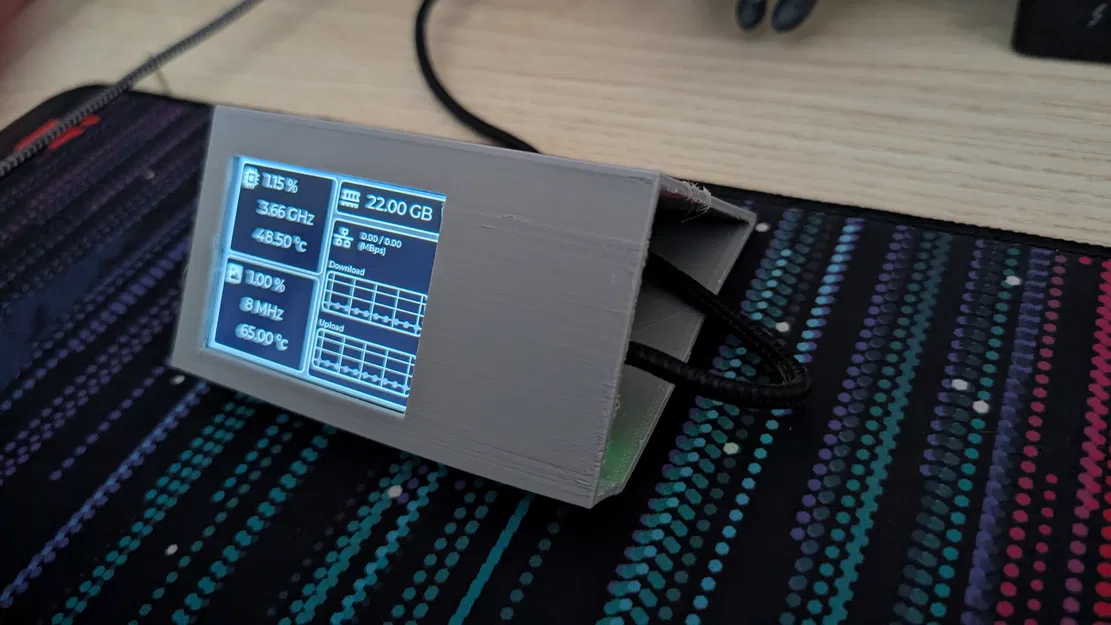 Vỏ ESP32 System Monitor Case - Image 1