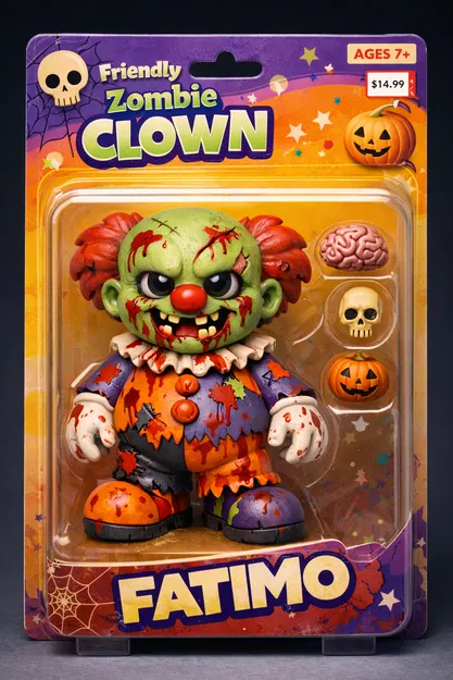 FATIMO – Giocattolo Clown Zombie - Image 3