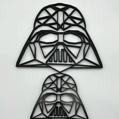 Geometric Darth Vader – Tranh treo tường hình học