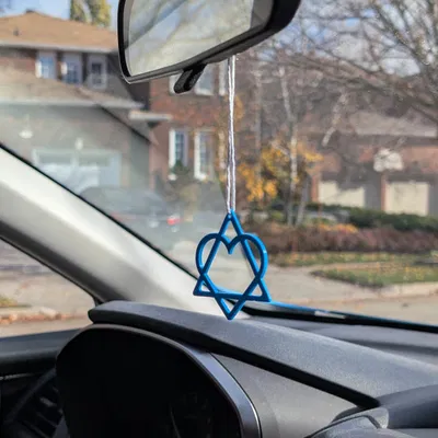 Heart of David - Biểu tượng đoàn kết (STEP + STL, 4 kích cỡ)