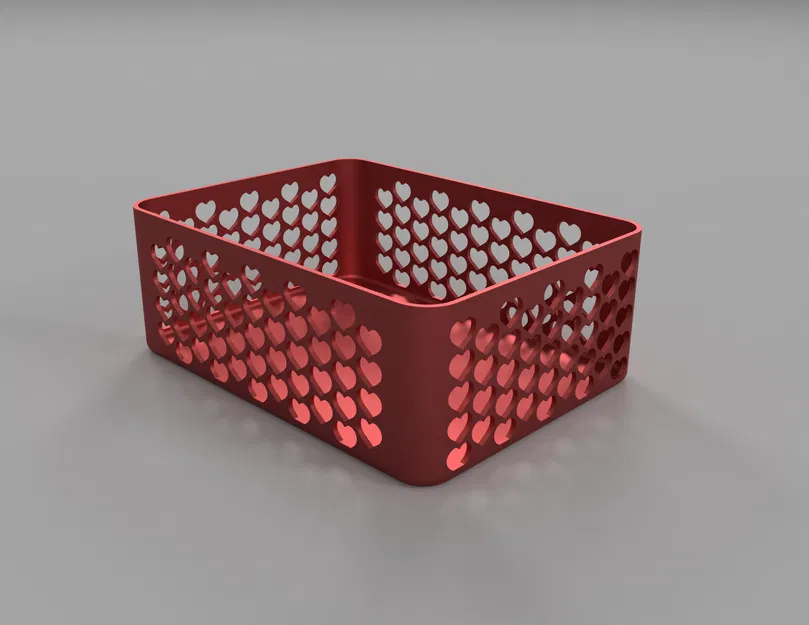 Hộp Lưu Trữ Treo Tường Hình Trái Tim – 200 × 160 × 75 mm - Image 1