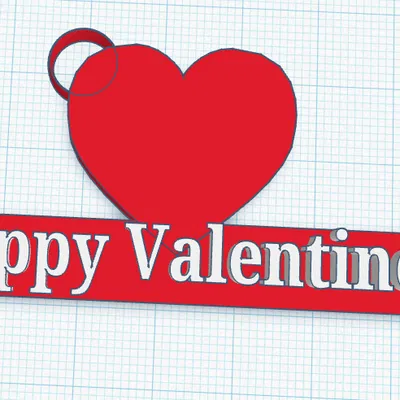 Móc khóa Valentine hình trái tim