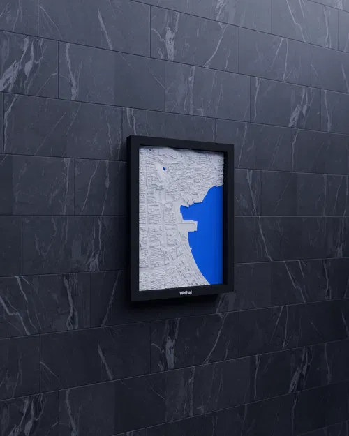 Weihai, Trung Quốc - Bản thu nhỏ 3D địa hình - Image 5