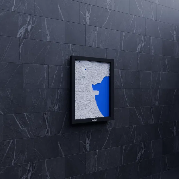 Weihai, Trung Quốc - Bản thu nhỏ 3D địa hình - Image 6