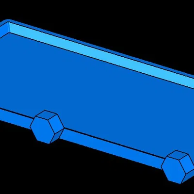 Khay 170mm x 75mm có gờ trước + ngàm lục giác nhỏ cho HSW