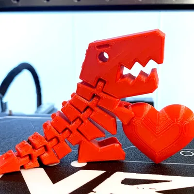 Khủng long Trái tim Valentine (Không cần Supports)