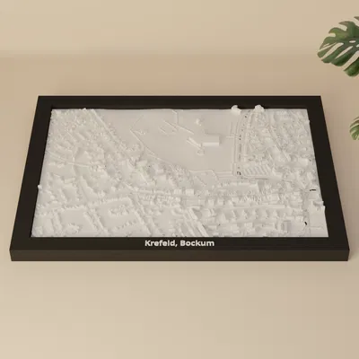 Krefeld, Bockum, Đức - Mô hình thu nhỏ 3D