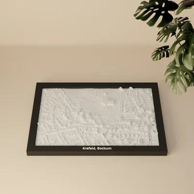 Krefeld, Bockum, Đức - Mô hình thu nhỏ 3D