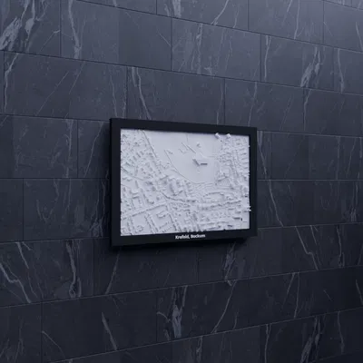 Krefeld, Bockum, Đức - Mô hình thu nhỏ 3D