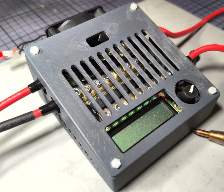 Vỏ kWeld để bàn có quạt 60x60 (desk case with fan) - Image 2