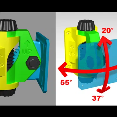 Giá treo VESA 100x100 có thể xoay & nghiêng (Tiltable VESA mount)