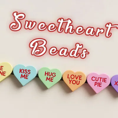 Sweetheart Beads – Hạt bead hình kẹo Valentine
