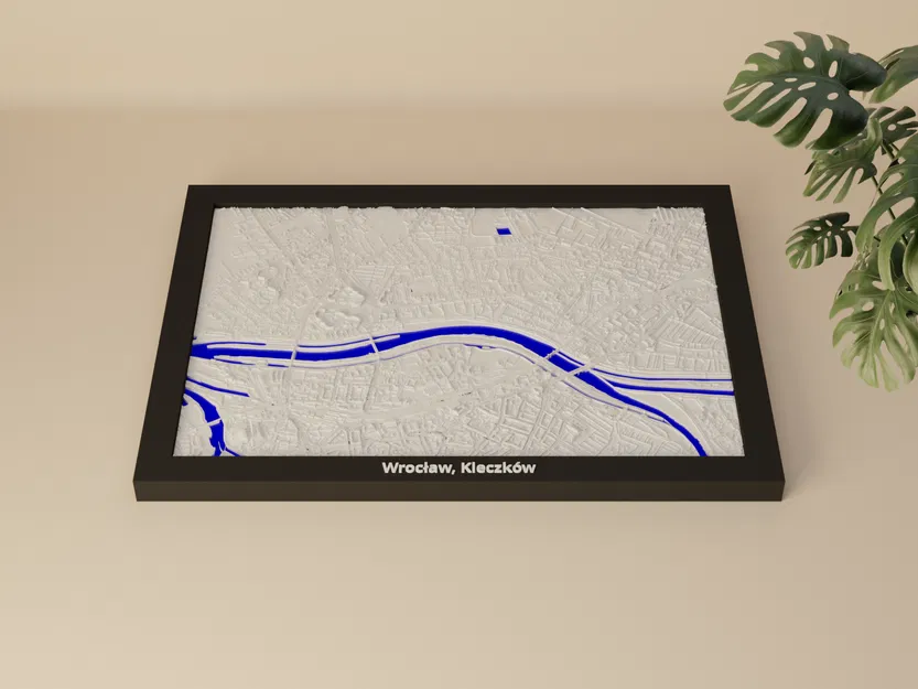Wrocław, Kleczków, Poland - 3D Miniature (Bản địa hình in 3D) - Image 1