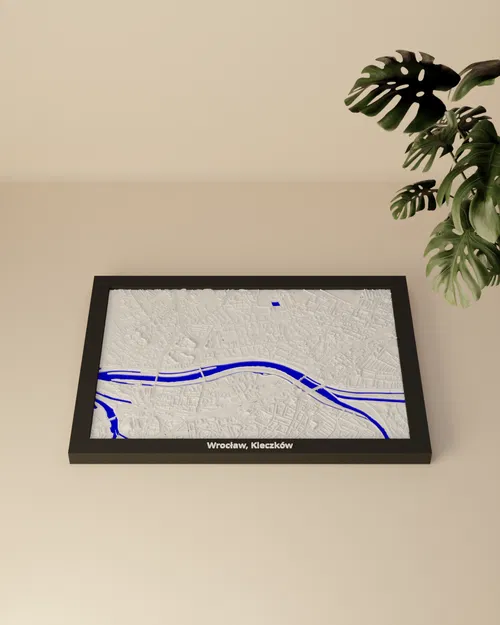 Wrocław, Kleczków, Poland - 3D Miniature (Bản địa hình in 3D) - Image 2