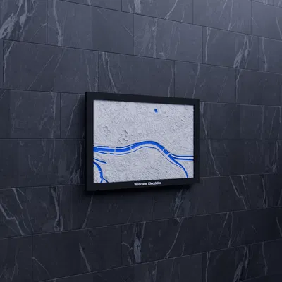 Wrocław, Kleczków, Poland - 3D Miniature (Bản địa hình in 3D)