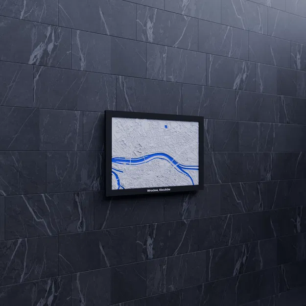 Wrocław, Kleczków, Poland - 3D Miniature (Bản địa hình in 3D) - Image 6