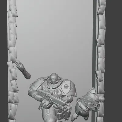 Book Nook Space Marine Warhammer 40k