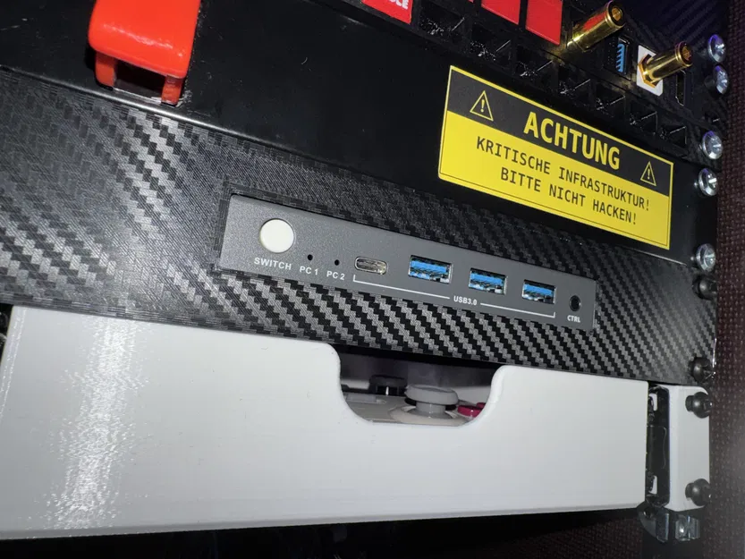 Ngàm gắn rack 10" cho KVM Switch 2 PC Greathtek / Pway / TeeTek - Image 1