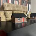 Log Cabin – Nhà gỗ mini tỉ lệ 1/120 cho TT scale model railway - Thumbnail 1