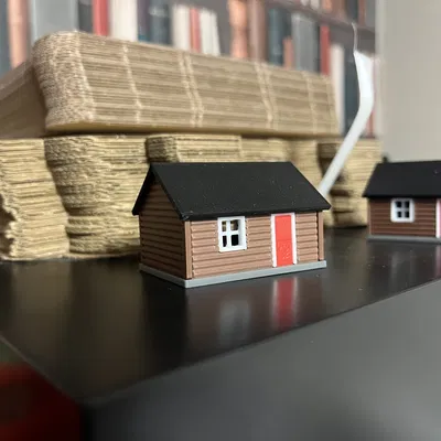 Log Cabin – Nhà gỗ mini tỉ lệ 1/120 cho TT scale model railway