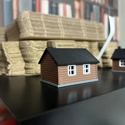 Log Cabin – Nhà gỗ mini tỉ lệ 1/120 cho TT scale model railway