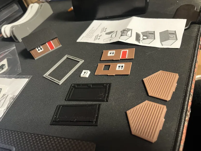 Log Cabin – Nhà gỗ mini tỉ lệ 1/120 cho TT scale model railway - Image 4