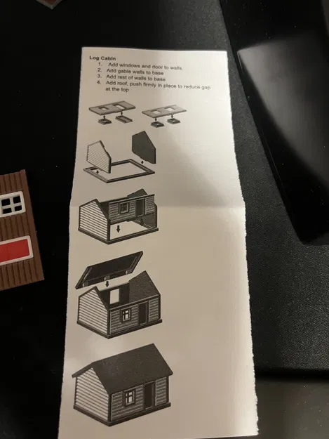 Log Cabin – Nhà gỗ mini tỉ lệ 1/120 cho TT scale model railway - Image 5