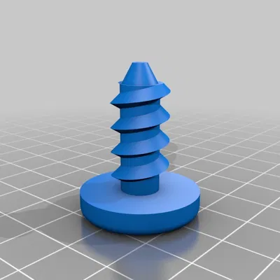 Vít lắp ghép bìa carton cho lớp học (in 3D)