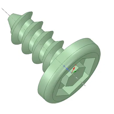 Vít lắp ghép bìa carton cho lớp học (in 3D)