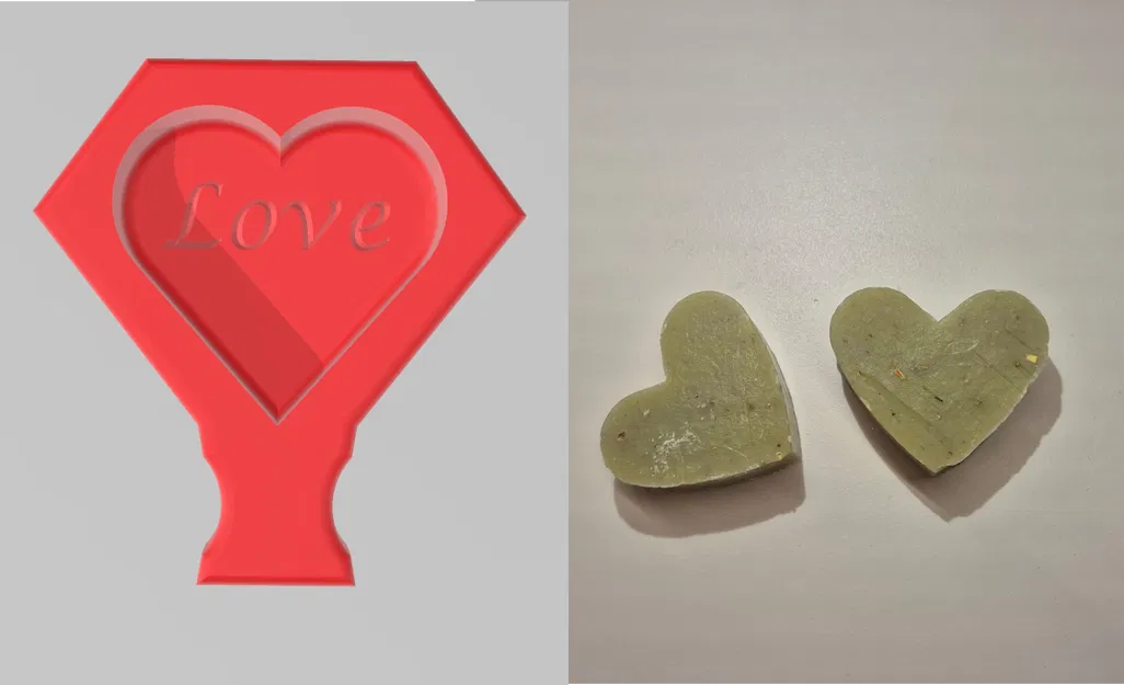 Khuôn Xà Phòng Hình Trái Tim (Heart Soap Mold) - Image 1