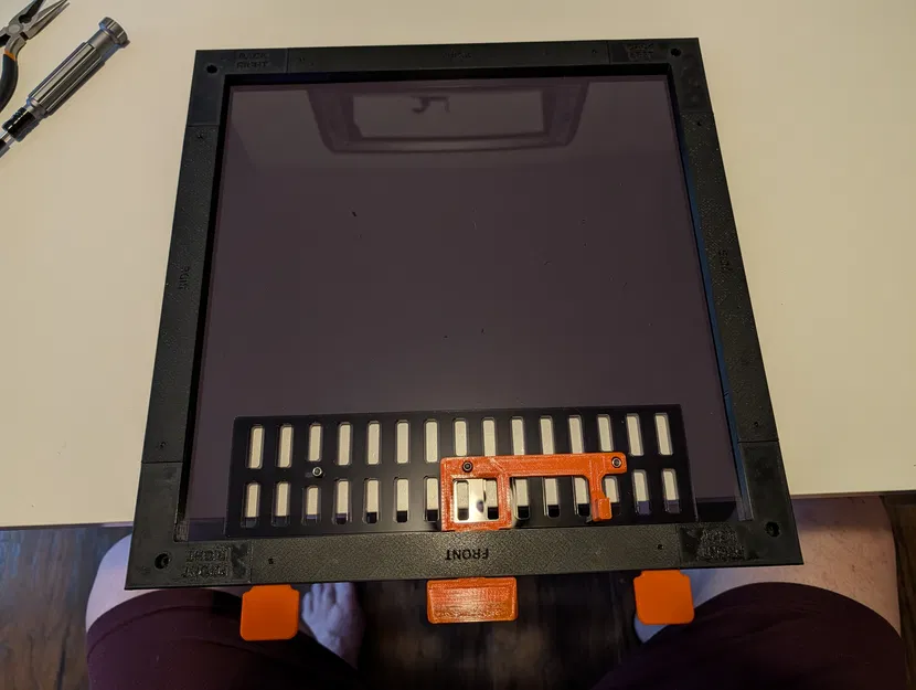 Nắp trên nam châm Prusa Core One kèm tay mở vent, có embed nam châm - Image 2