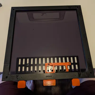 Nắp trên nam châm Prusa Core One kèm tay mở vent, có embed nam châm