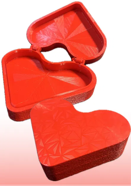 Hộp Trái Tim Print in Place Có Khóa - Image 1