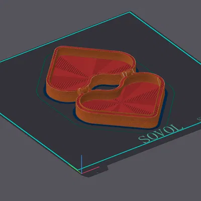 Hộp Trái Tim Print in Place Có Khóa