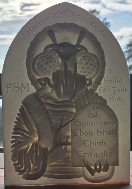 Quái Vật Mì Bay (Flying Spaghetti Monster) – Bảng treo tường - Image 2