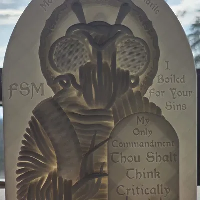 Quái Vật Mì Bay (Flying Spaghetti Monster) – Bảng treo tường