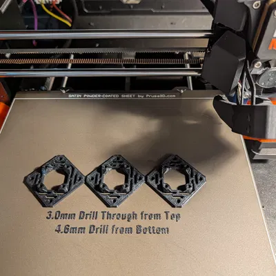 Gá Z-Motor CORE One kèm Heat Set Inserts, lỗ mù giảm supports