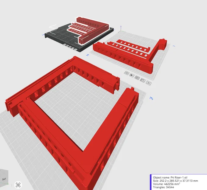 Qidi X-Plus 4 Riser 37mm có khe thoáng “Official” (ReUpload từ Qidi3d.com) - Image 1