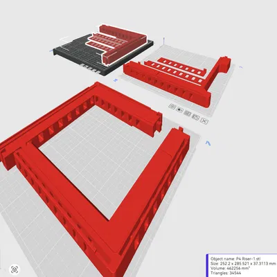 Qidi X-Plus 4 Riser 37mm có khe thoáng “Official” (ReUpload từ Qidi3d.com)