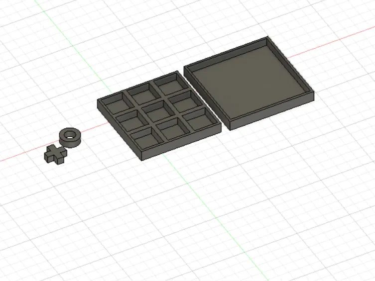 Cờ ca-rô (tic-tac-toe) tiện mang theo – on the go tic-tac-toe - Image 1