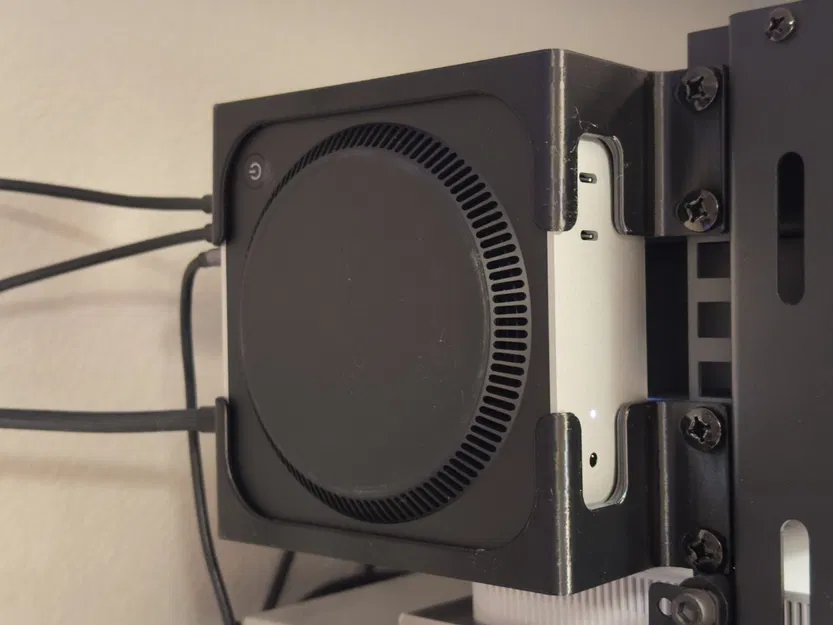 Giá treo M4 Mac mini rack mount song song với mặt rail - Image 1