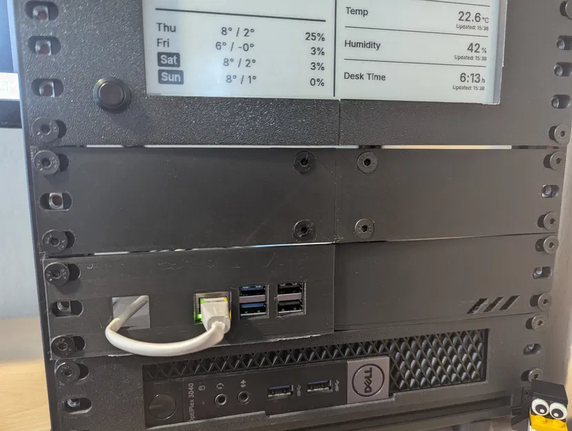 Tấm che trống 1U cho rack 10" – in được trên máy in nhỏ - Image 1