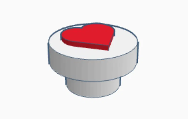 Con Dấu Trái Tim Lớn Hơn (Bigger Heart Stamp) - Image 1