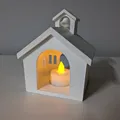 Nhà Trường Đựng Tealight (School House Tealight Holder) - Thumbnail 4