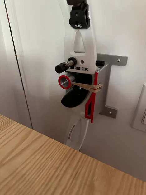 Giá treo tường dọc cho cung Recurve (Recurve Bow Vertical Wall Mount) - Image 4