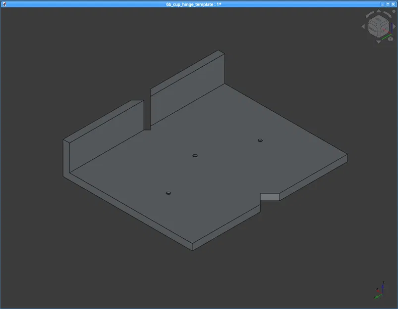 Template Canh Vị Trí Lỗ Bản Lề Blum Cup (Blum Cup Hinge Layout Template) - Image 1
