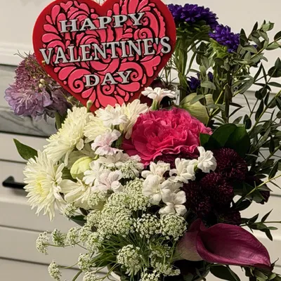 Bảng/Que cắm chậu "Happy Valentine’s Day" – Trang trí/Quà tặng