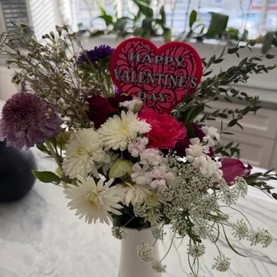 Bảng/Que cắm chậu "Happy Valentine’s Day" – Trang trí/Quà tặng