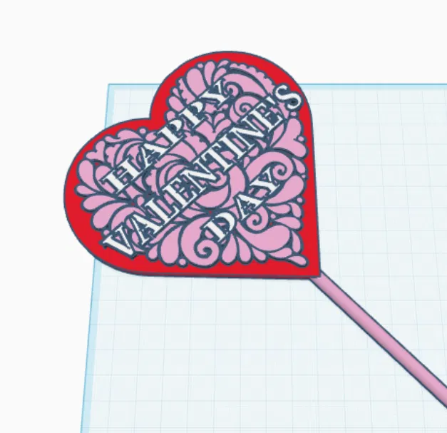 Bảng/Que cắm chậu "Happy Valentine’s Day" – Trang trí/Quà tặng - Image 11